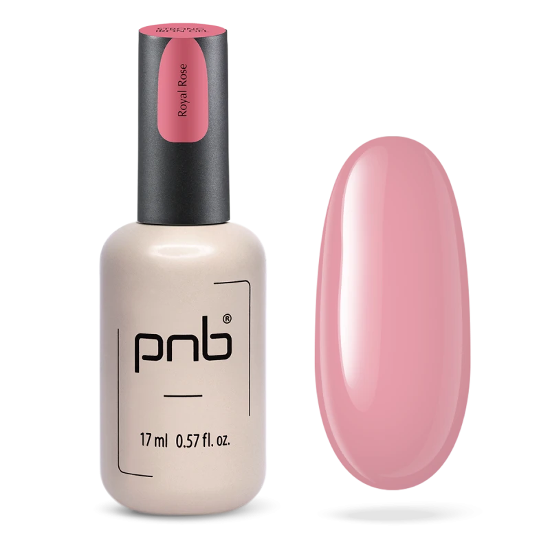 Гель конструюючий екстра-стійкий PNB Strong Iron Gel Royal Rose насичений рожевий 17 мл