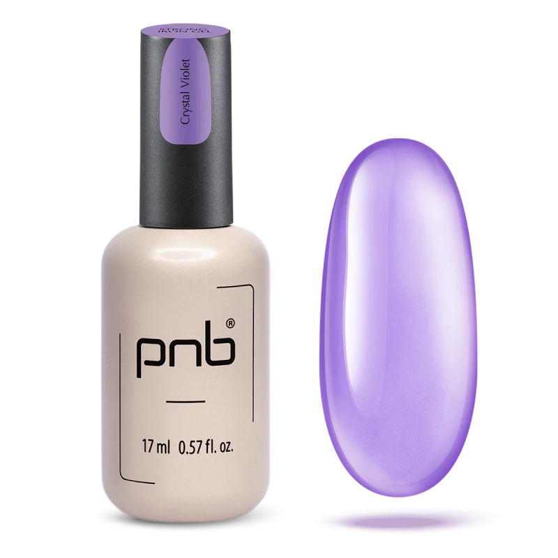 Гель конструюючий екстра-стійкий PNB Strong Iron Gel Сrystal Violet прозорий з фіолетовим відтінком 17 мл