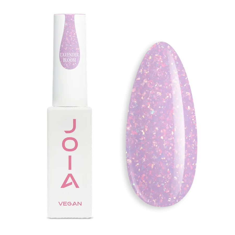 JOIA Vegan PolyLiquid Gel Lavender Bloom молочно-ліловий, з голографічною слюдою 8 мл