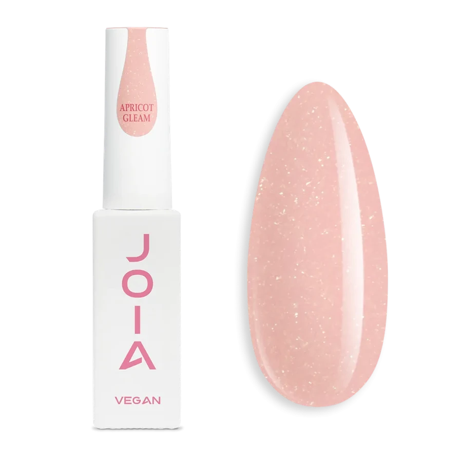 JOIA Vegan PolyLiquid Gel Apricot Gleam персиковий, з шимером 8 мл