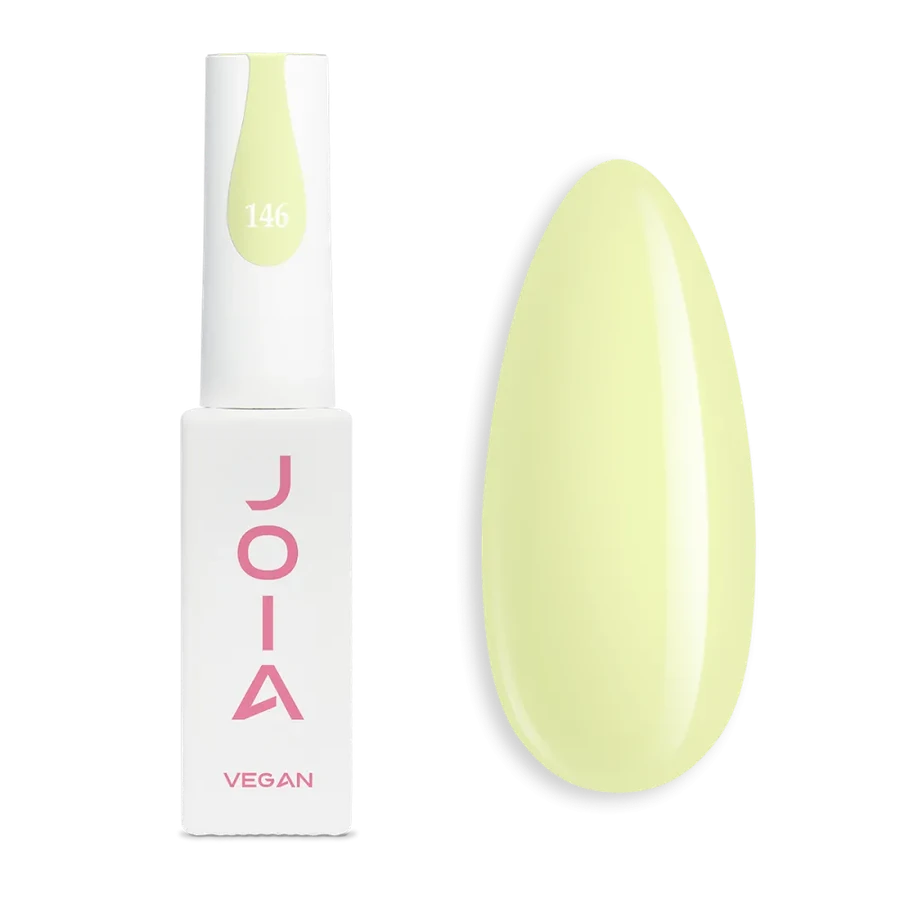Гель-лак JOIA Vegan 146 світло-жовтий, емаль 6 мл