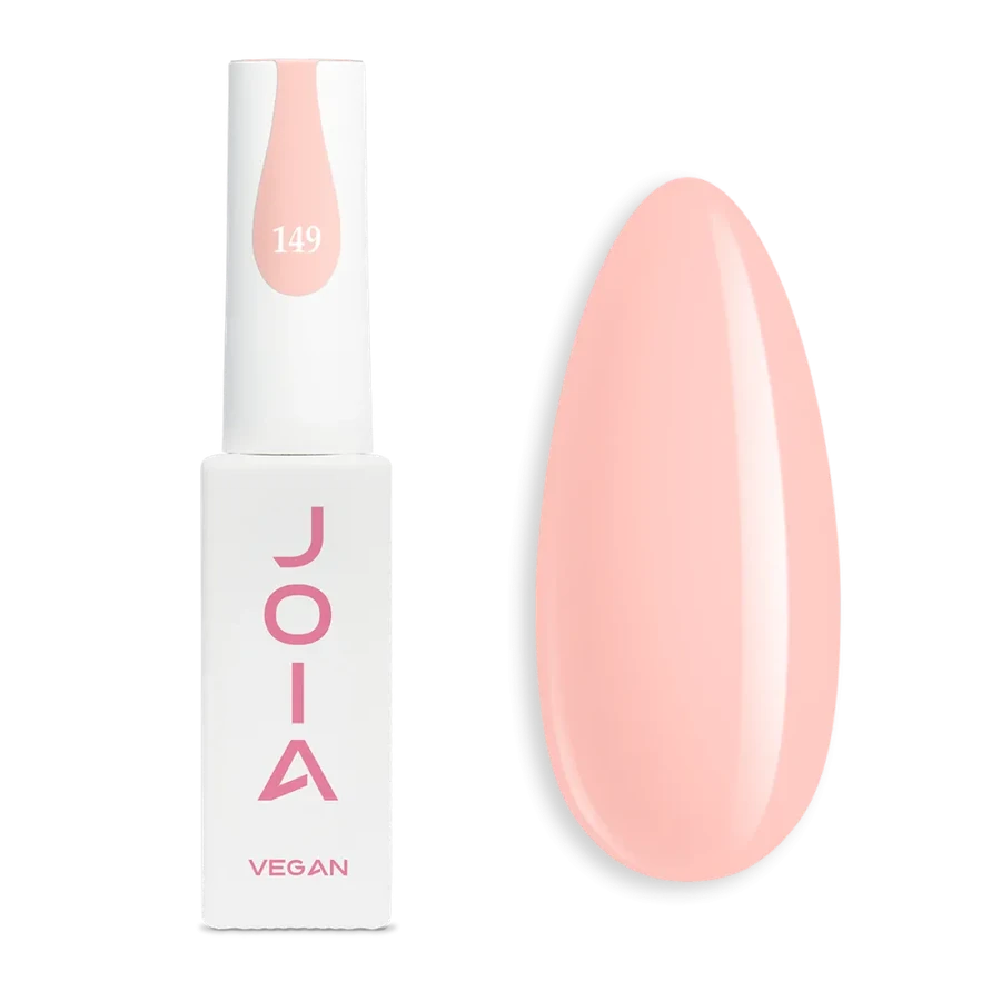 Гель-лак JOIA Vegan 149 персиковий, емаль 6 мл
