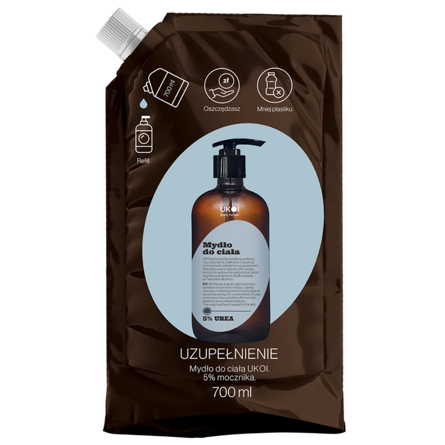 Рідке мило для тіла із сечовиною 5% UKOI Body Soap UREA 5% дой-пак 700 мл