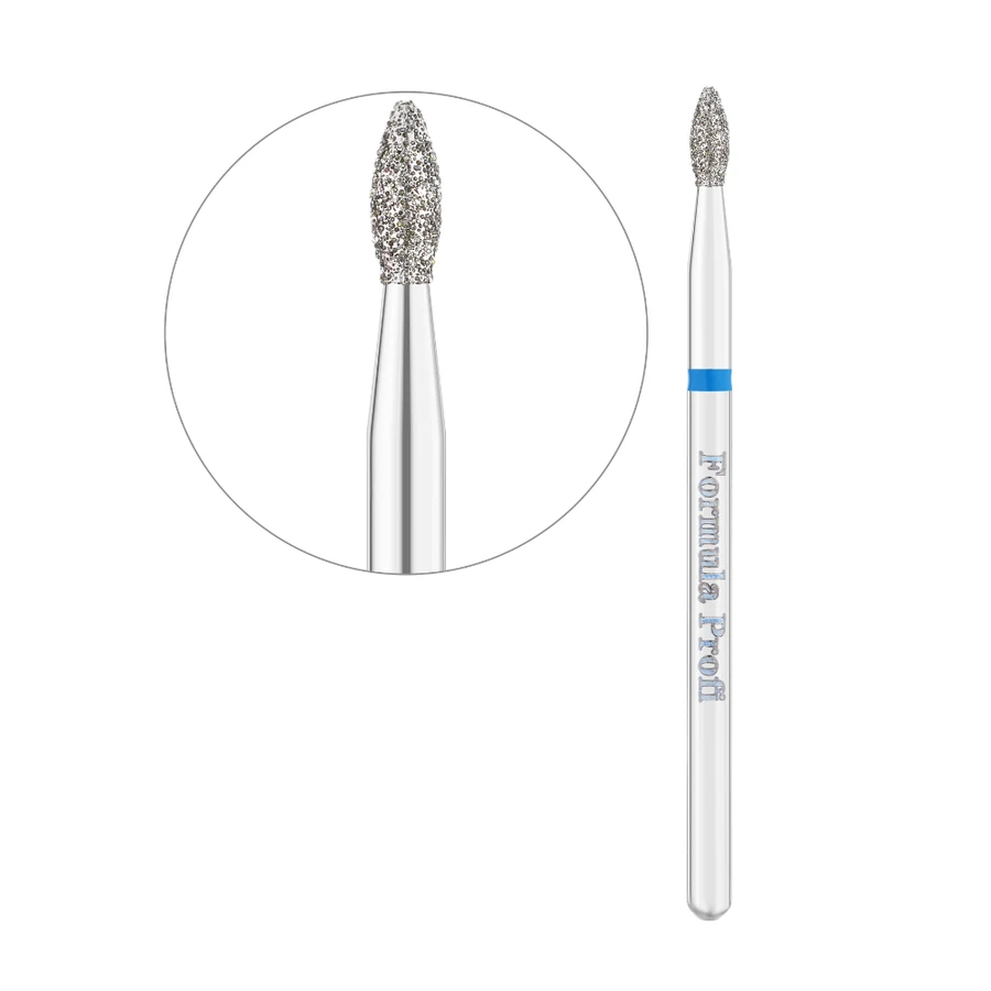 Фреза алмазна брунька Formula Profi Diamond Nozzle Blue Premium синя, середня жорсткість 2.1 мм