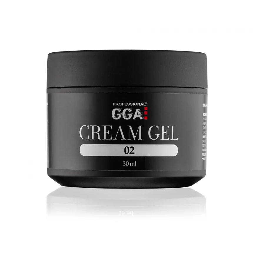 Крем-гель для моделювання та нарощування нігтів GGA Professional Cream Gel №02 білий 30 мл