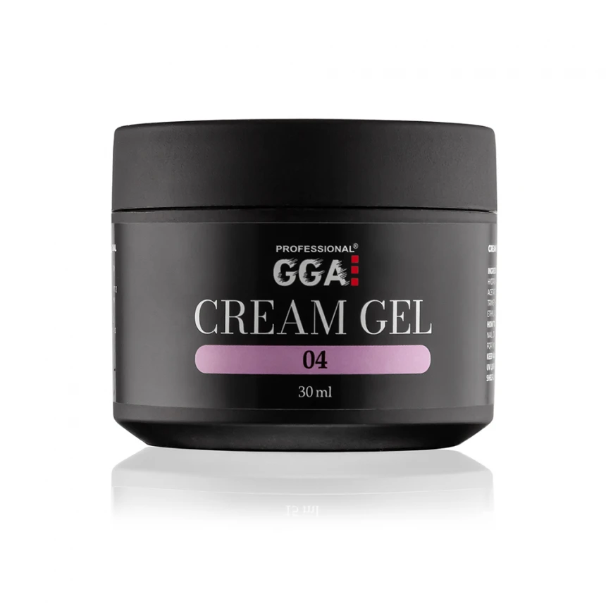 Крем-гель для моделювання та нарощування нігтів GGA Professional Cream Gel №04 малиновий мілк шейк 30 мл