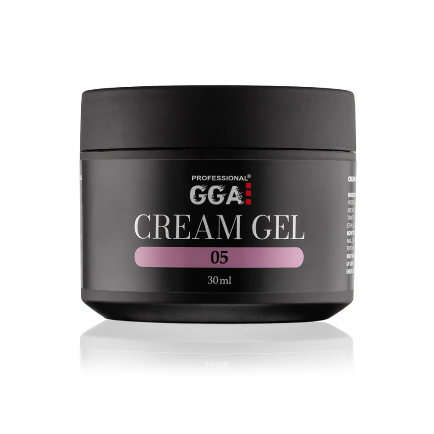 Крем-гель для моделювання та нарощування нігтів GGA Professional Cream Gel №05 ягідний крем 30 мл