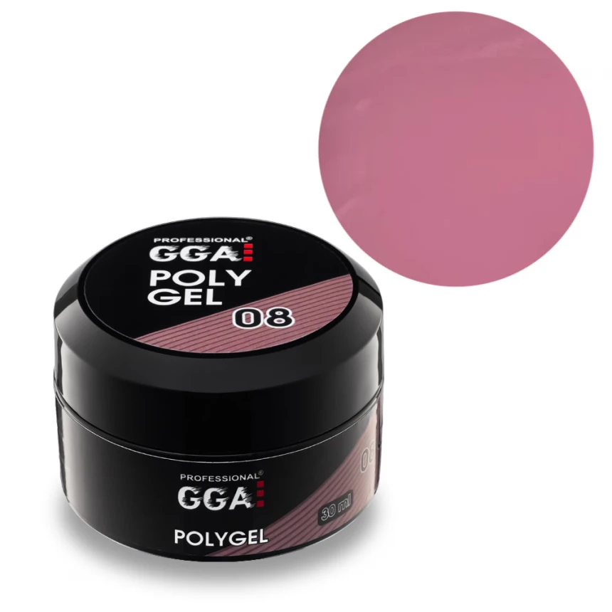 Полігель GGA Professional Polygel №08 Caramel карамель 30 мл