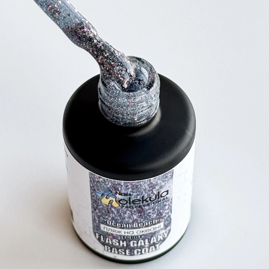 База світловідбиваюча Molekula Galaxy Flash Base Coat Ocean Beach пляж на океані 12 мл