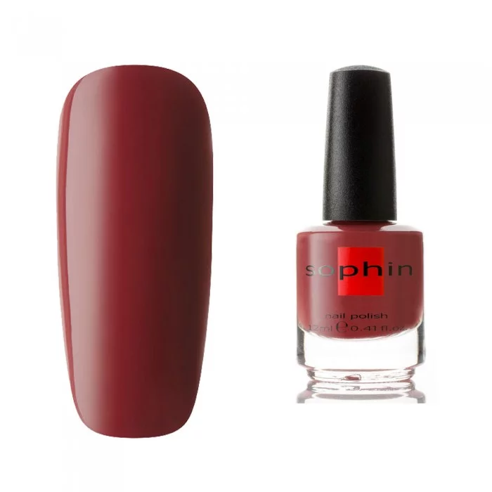 Лак Sophin Nail Lacquer №030 бордовий оксамит, емаль 12 мл