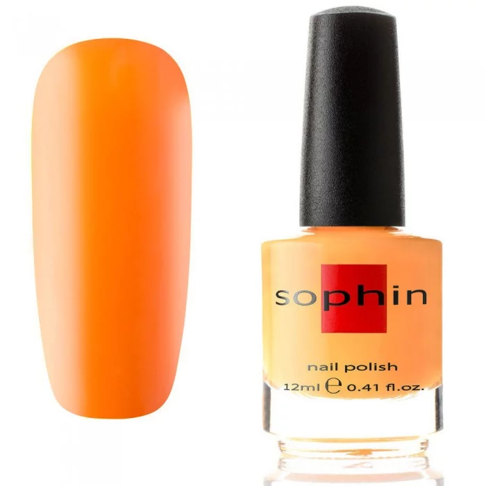 Лак Sophin Nail Lacquer №335 яскравий помаранчевий, емаль 12 мл