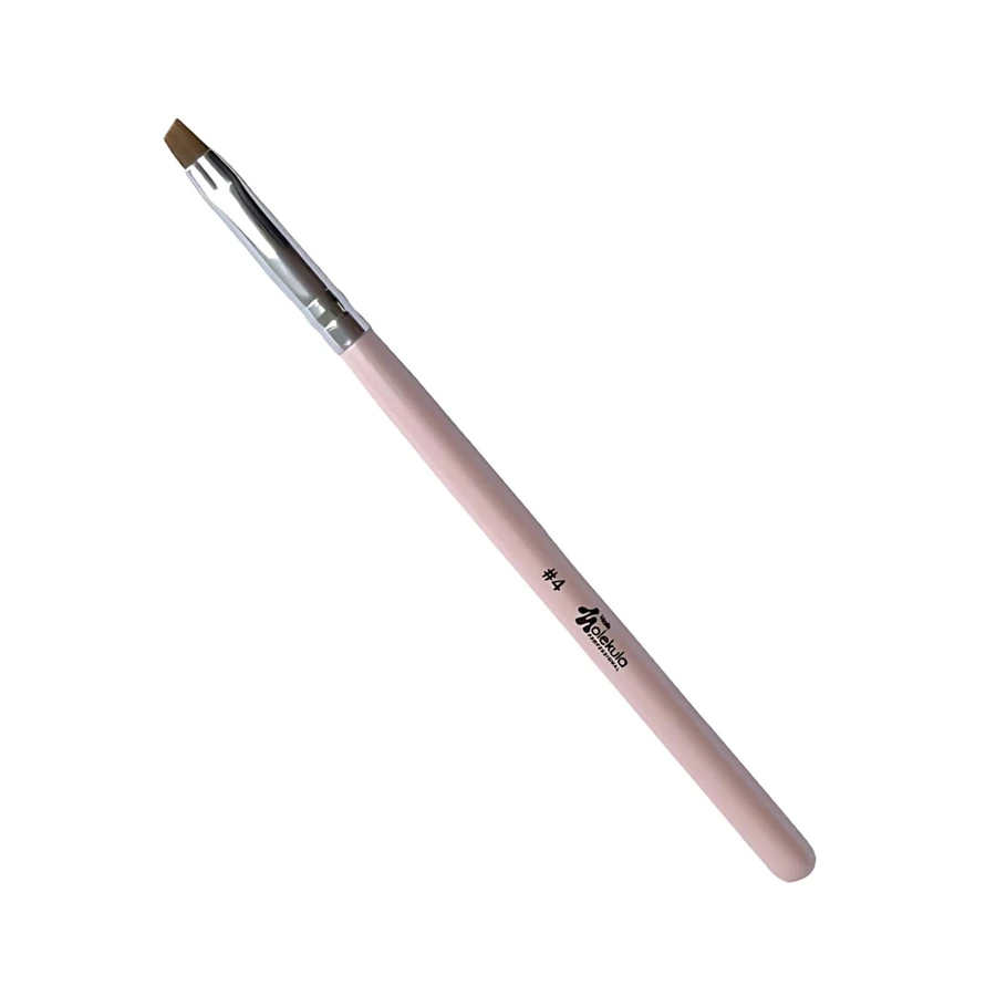 Пензлик для гелю скошений Molekula Gel Brush Slanted №4 штучний ворс