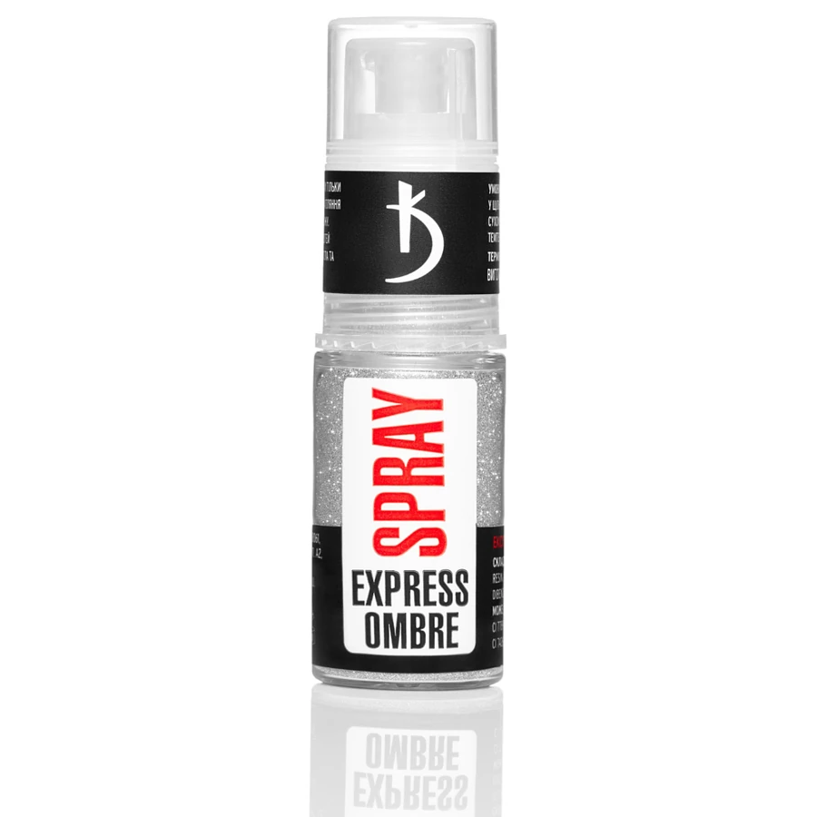 Експрес-спрей для омбре Kodi Express Ombre Spray 01 срібні блискітки зі світловідбиваючим ефектом 7,5 г