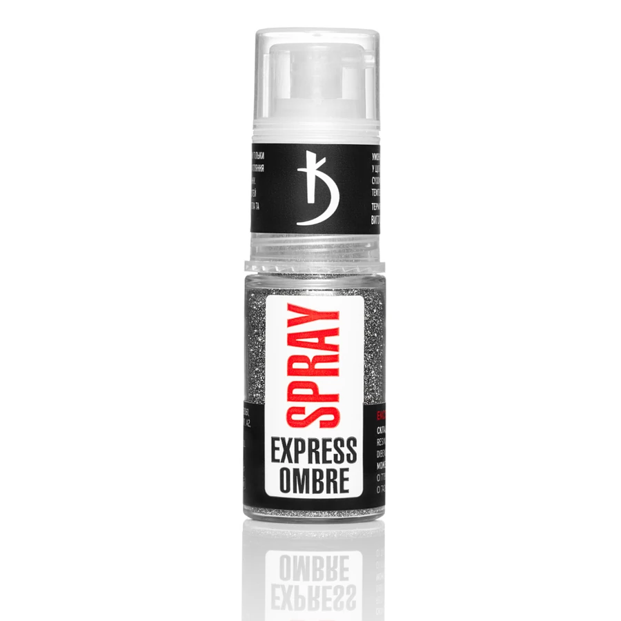 Експрес-спрей для омбре Kodi Express Ombre Spray 08 світловідбиваючі чорні блискітки 7,5 г