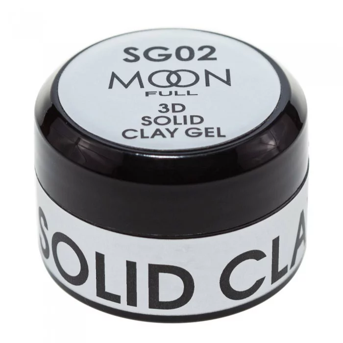 Гель-пластелін для 3D дизайну нігтів MOON FULL 3D Solid Clay Gel SC02 рожевий 5 мл
