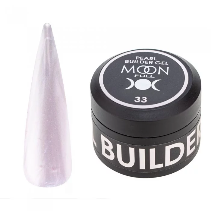 Моделюючий перлинний гель MOON FULL Pearl Builder Gel №33 рожевий кварц 30 мл