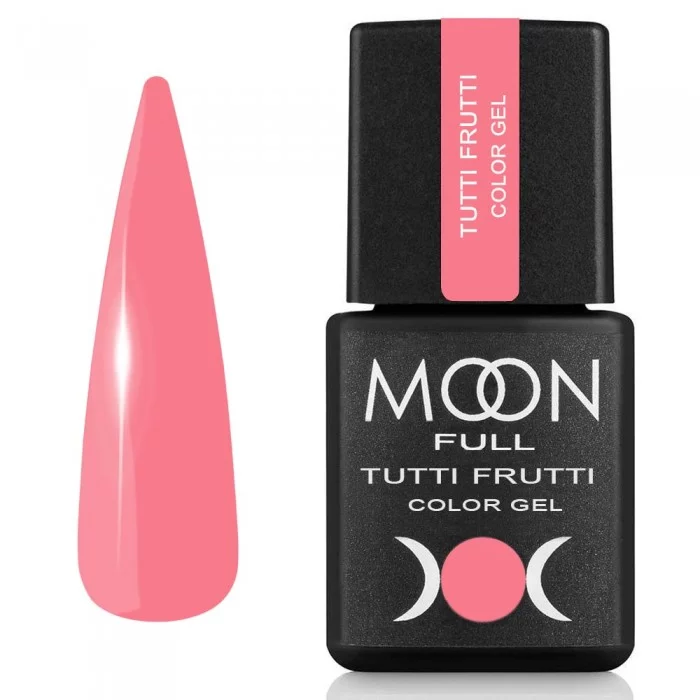 Гель-лак MOON FULL Tutti Frutti Color Gel №921 світло-кораловий, емаль 8 мл