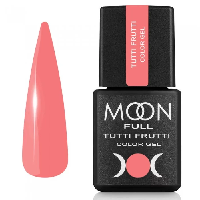 Гель-лак MOON FULL Tutti Frutti Color Gel №922 блідо-кораловий, емаль 8 мл