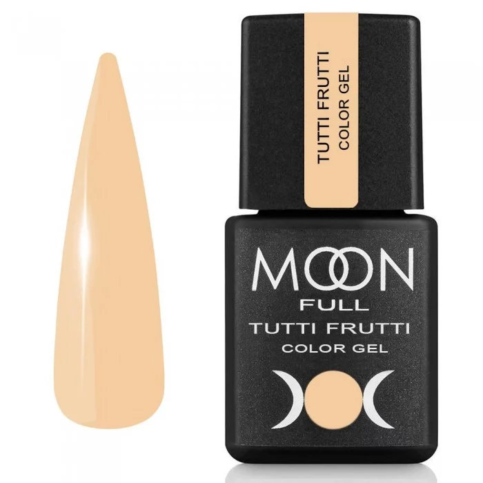 Гель-лак MOON FULL Tutti Frutti Color Gel №923 світло-персиковий, емаль 8 мл