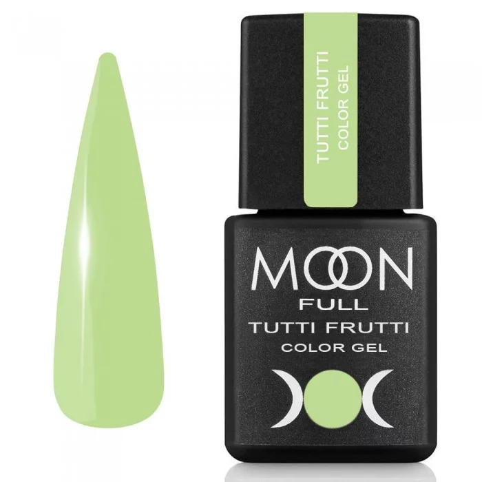 Гель-лак MOON FULL Tutti Frutti Color Gel №926 нежний лаймовый, емаль 8 мл