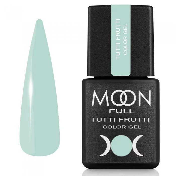 Гель-лак MOON FULL Tutti Frutti Color Gel №936 світлий м`ятний, емаль 8 мл