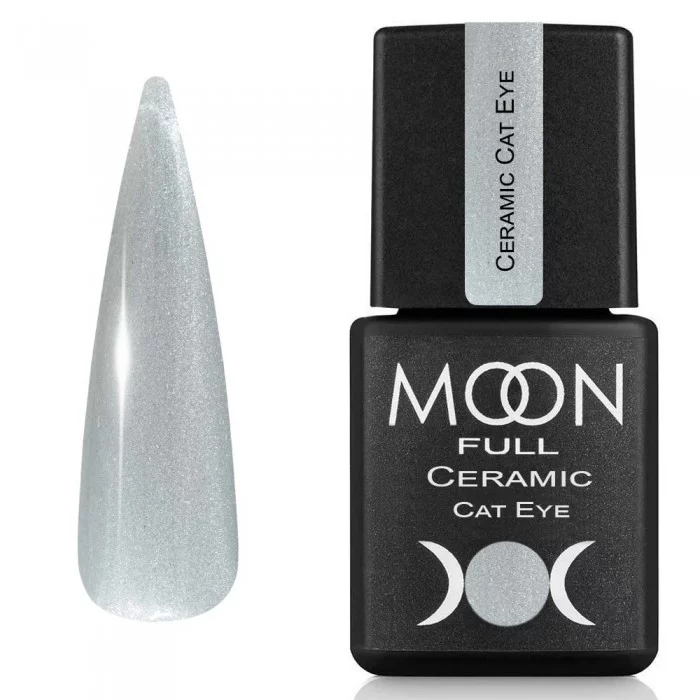 Гель лак "Кошаче око" MOON FULL Ceramic Cat Eye Gel Polish SC532 крижаний кристал, магнітний 8 мл