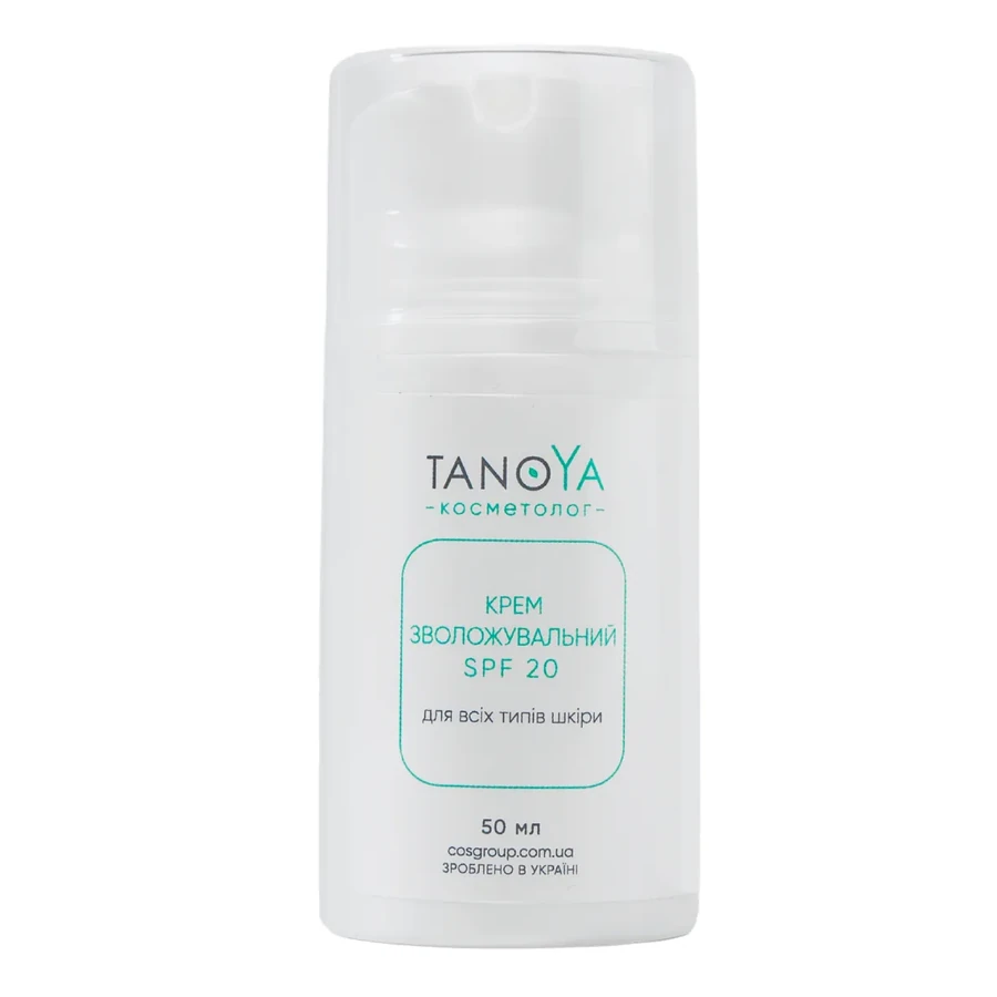 Крем зволожувальний для всіх типів шкіри з SPF20 Tanoya Moisturizing Cream for All Skin Types with SPF20 50 мл