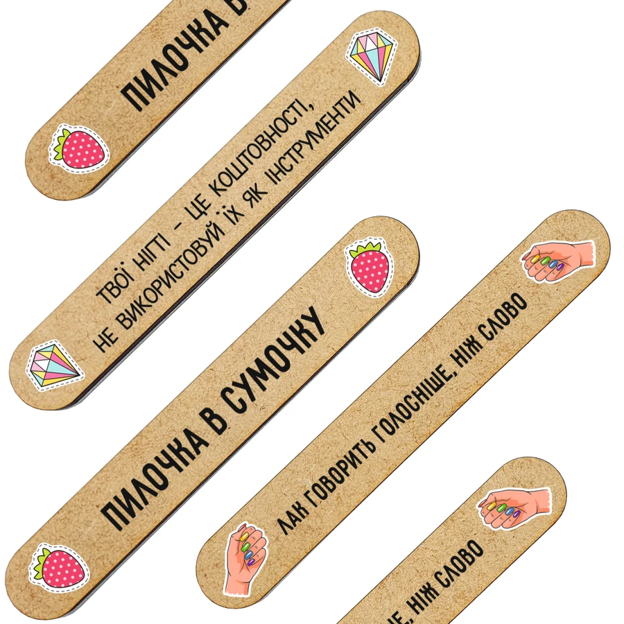 Пилочки в подарунок клієнтам "Унівесальні" ThePilochki Gift Nail Files Universal 20 шт