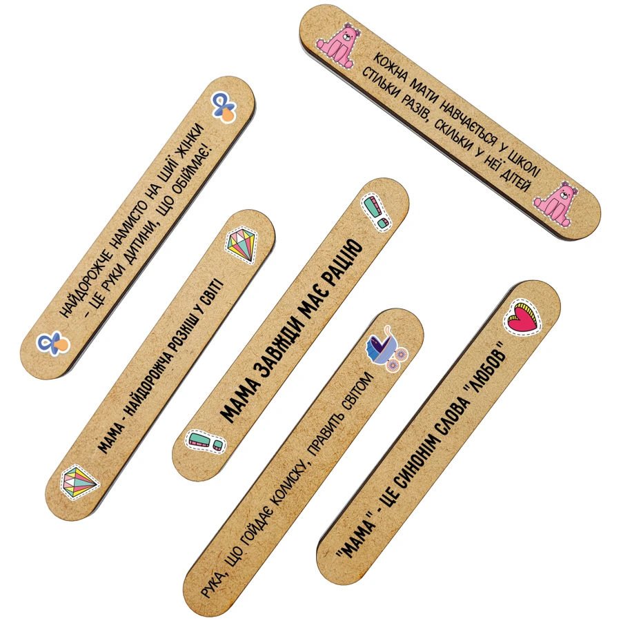 Пилочки в подарунок клієнтам "День Матері" ThePilochki Gift Nail Files Mother’s Day 20 шт