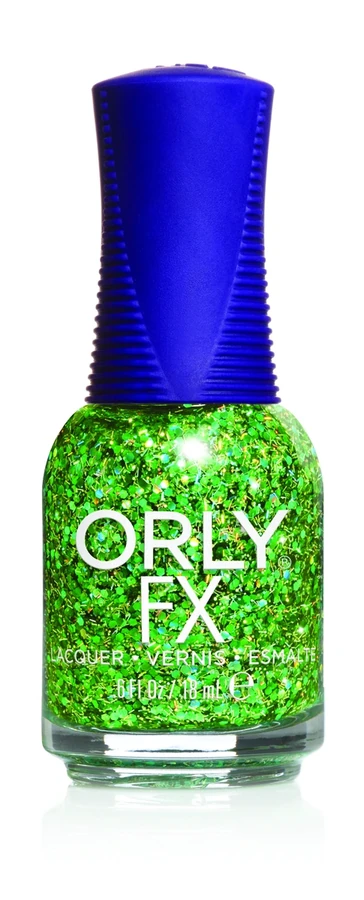 Лак ORLY Monster Mash зелені голографічні блискітки, прозорий 18 мл