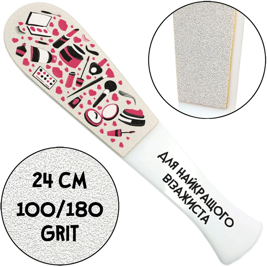 ThePilochki Acrylic Pedicure Grater with Printed 100/180 грит