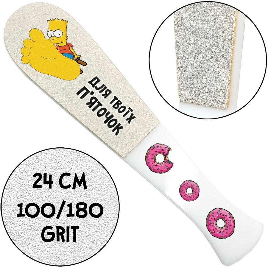 ThePilochki Acrylic Pedicure Grater with Printed 100/180 грит