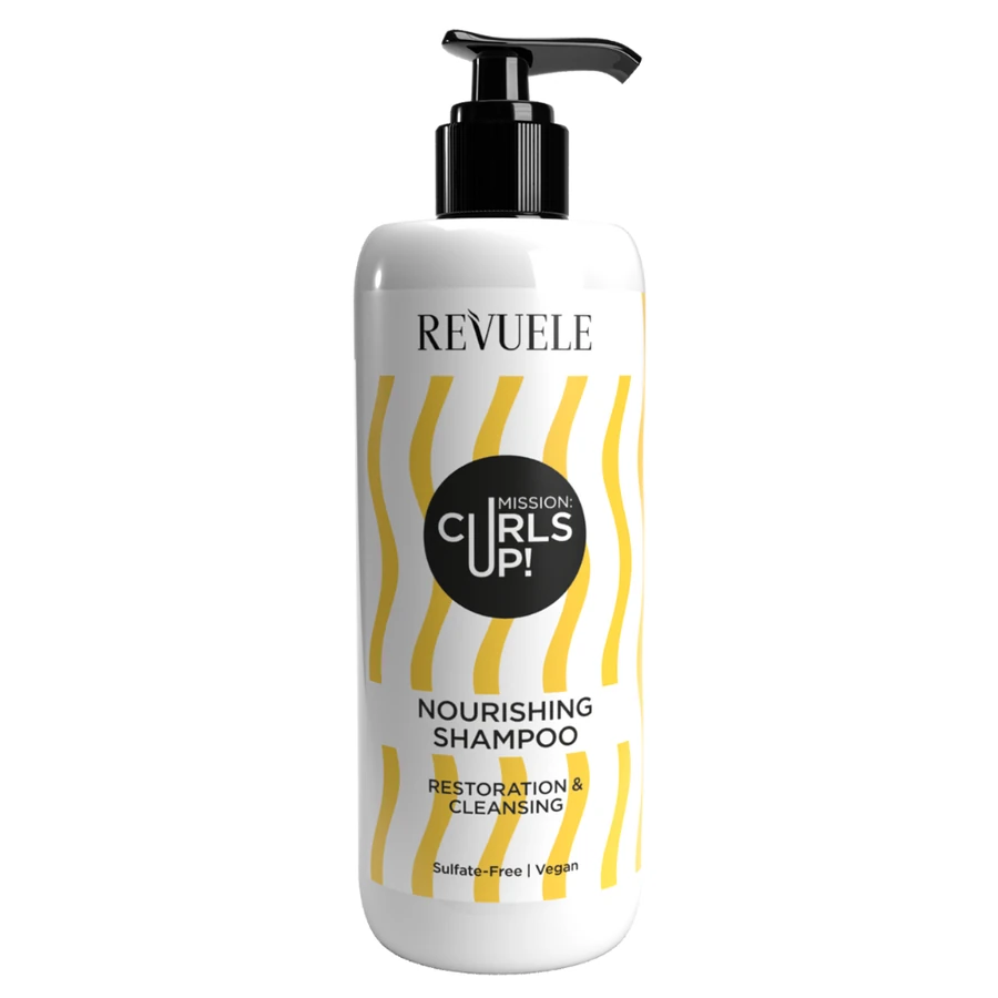 Живильний шампунь для кудрявого волосся Revuele Mission: Curls Up! Nourishing Shampoo 400 мл