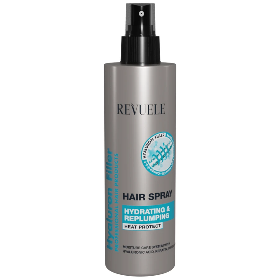 Спрей для волосся "Зволоження та відновлення" Revuele Hyaluron Filler Hair Spray Hydrating & Replumping 200 мл