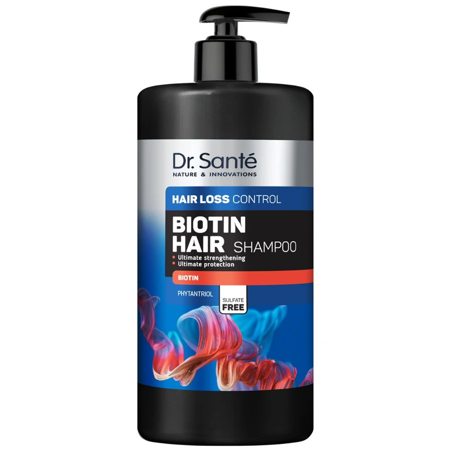 Шампунь "Укріплення та захист" з біотином Dr.Sante Biotin Hair Loss Control Shampoo 1000 мл
