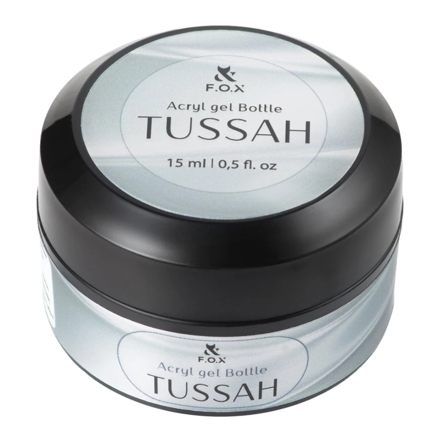 Гель для укріплення натуральних нігтів FOX Acryl Gel Bottle Tussah з волокнами шовку 15 мл