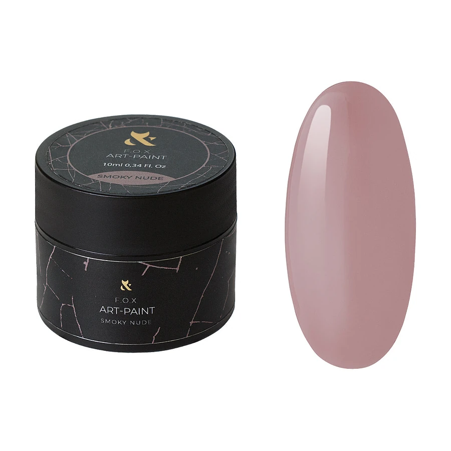 Гель-фарба для дизайну нігтів FOX Art-paint Smoky Nude 10 мл