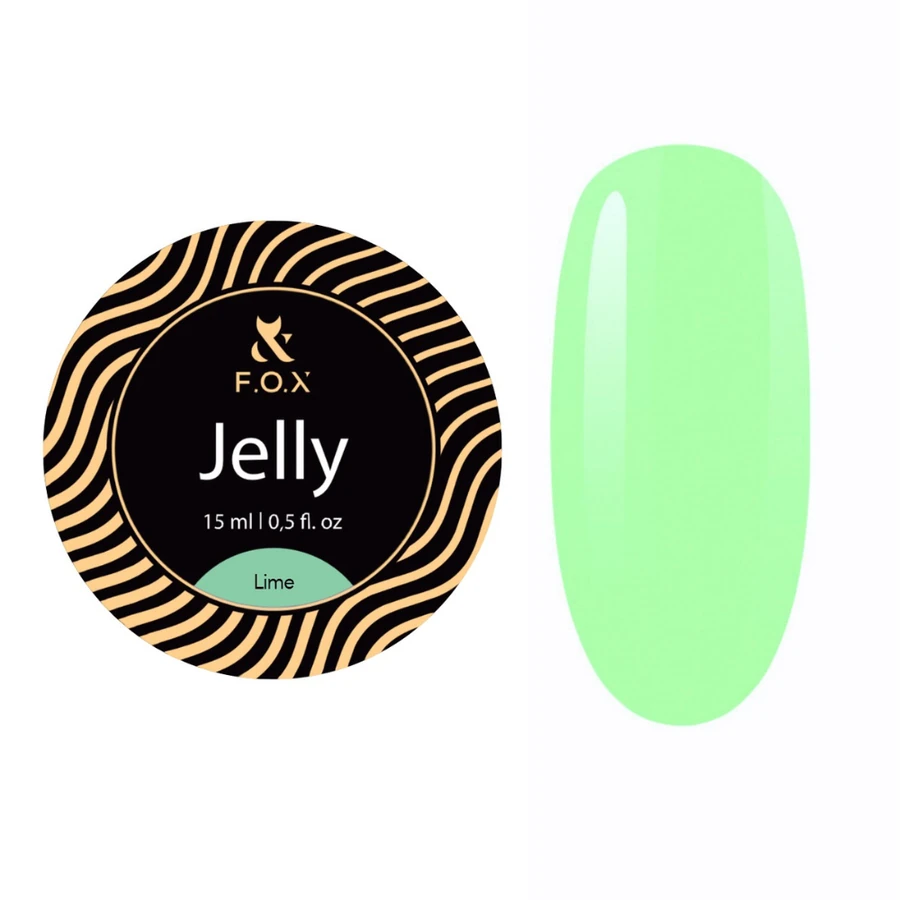 Будівельний камуфлюючий гель-желе FOX Jelly Cover Lime лаймовий 15 мл