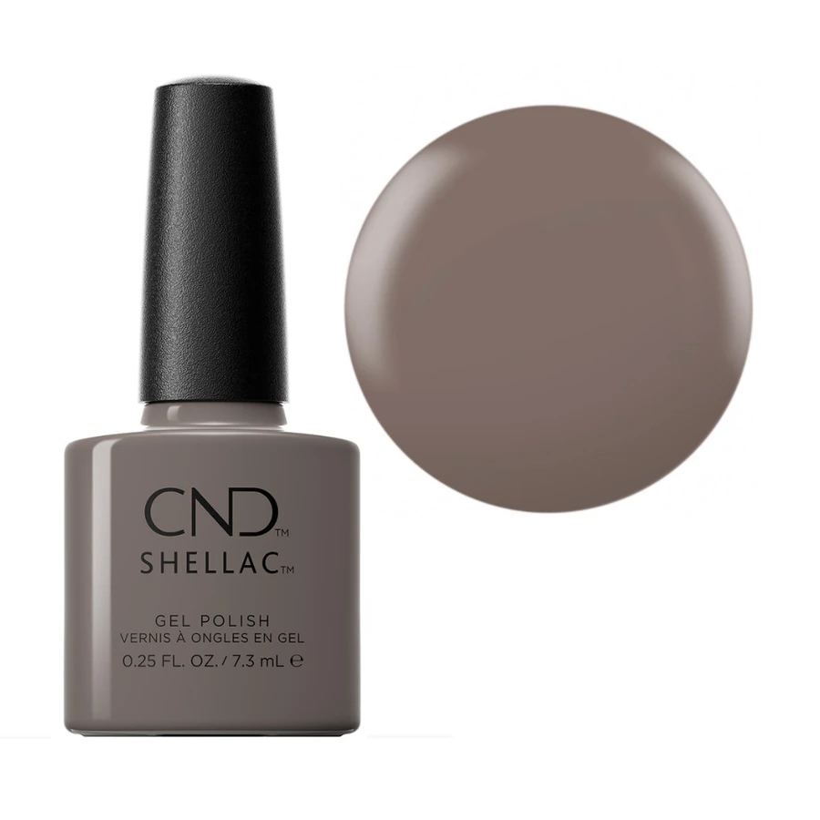 Гель-лак CND Shellac Above My Pay Gray-ed насичений сірий, емаль 7,3 мл