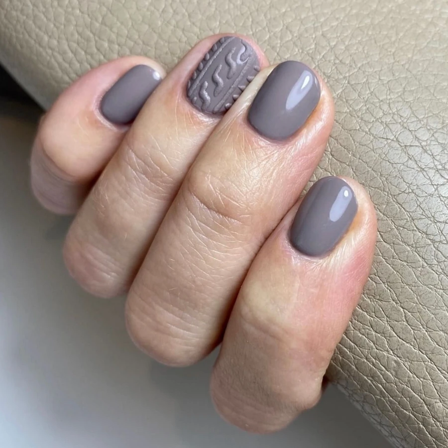 Гель-лак CND Shellac Above My Pay Gray-ed насичений сірий, емаль 7,3 мл