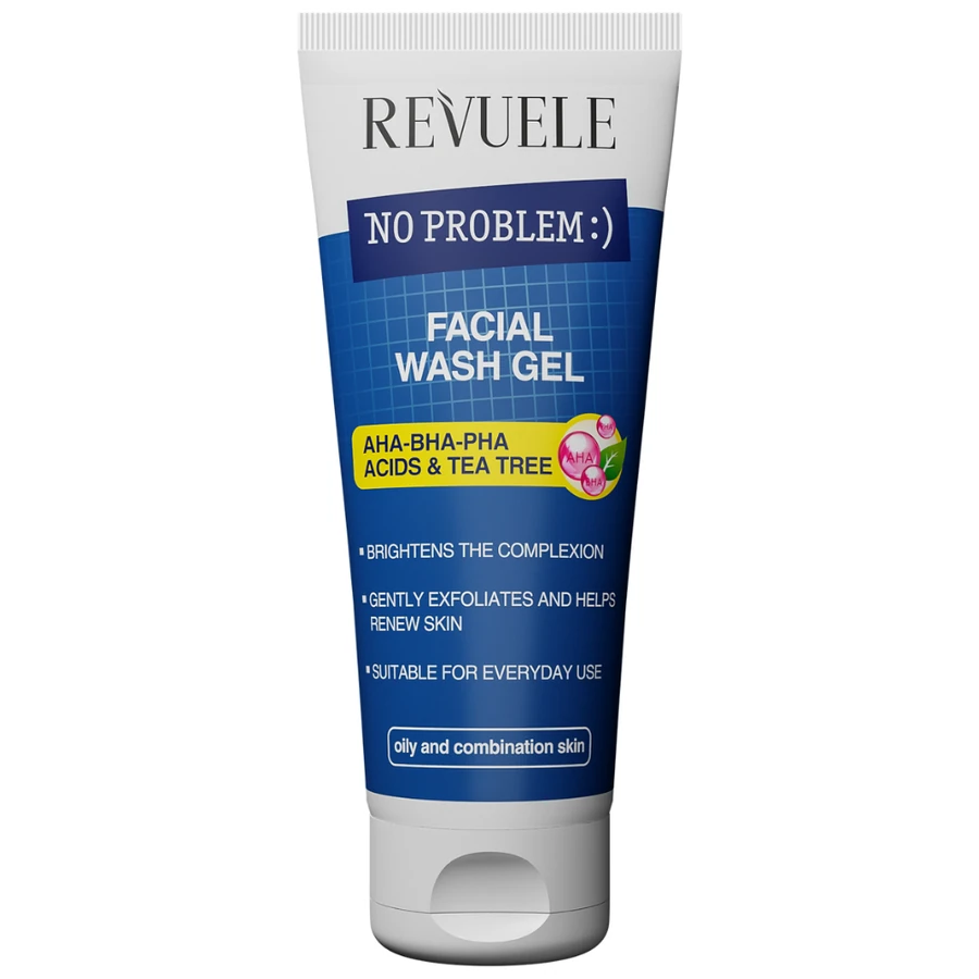Revuele No Problem Facial Wash Gel with AHA-BHA-PHA Acids & Tea Tree 200 мл