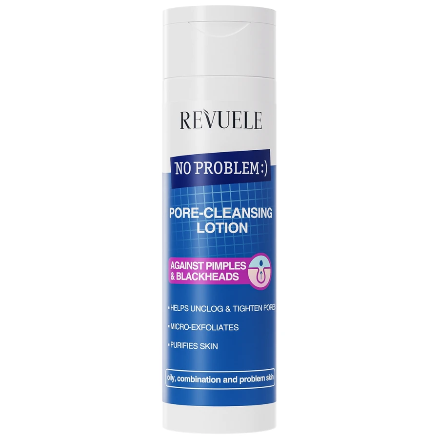 Лосьйон для очищення пор проти прищів та вугрів Revuele No Problem Pore-Cleansing Lotion Against Pimples & Blackheads 200 мл