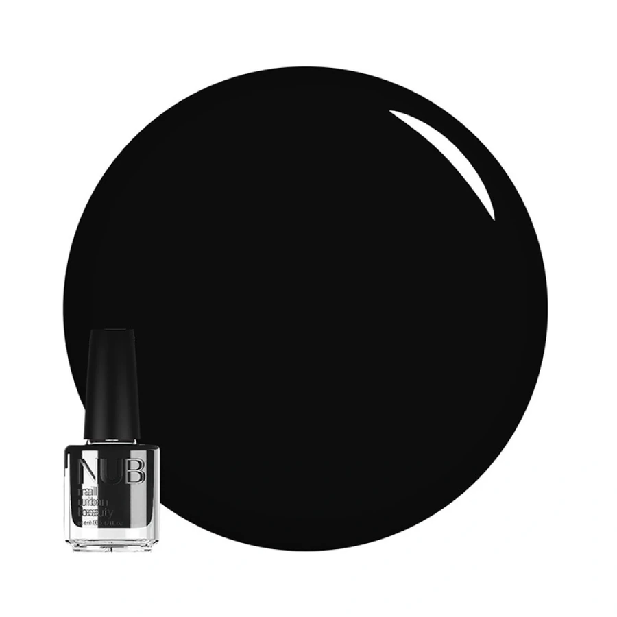 Лак для нігтів NUB Nail Polish 001 Black Ink чорний, емаль 14 мл