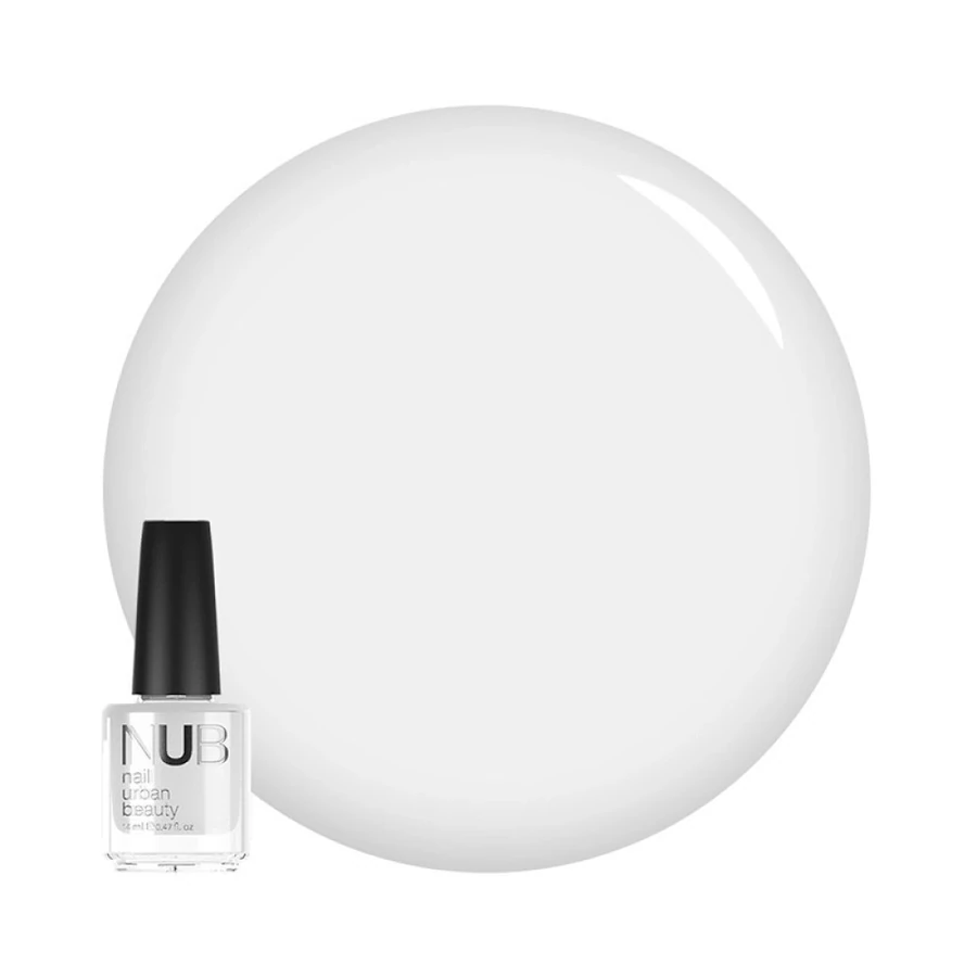 Лак для нігтів NUB Nail Polish 014 Vivid White білий, емаль 14 мл