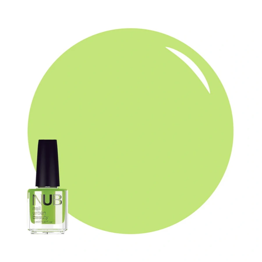 Лак для нігтів NUB Nail Polish 024 Green Apple салатовий, емаль 14 мл