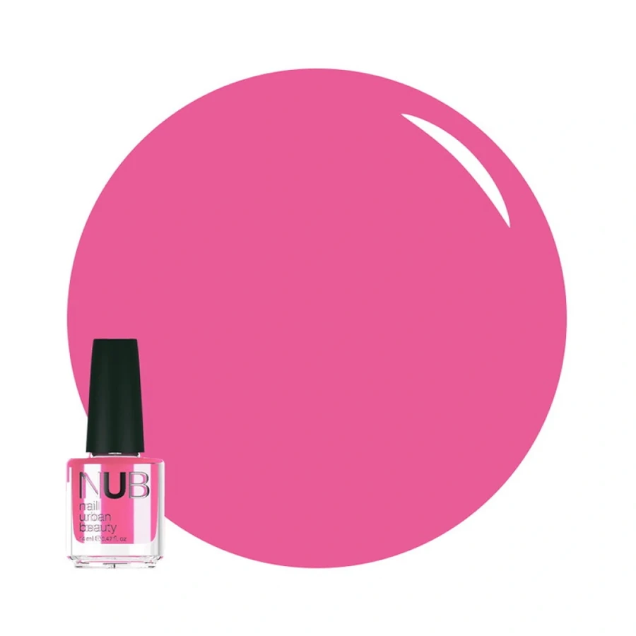 Лак для нігтів NUB Nail Polish 038 Pink Flamingo рожева фуксія, емаль 14 мл
