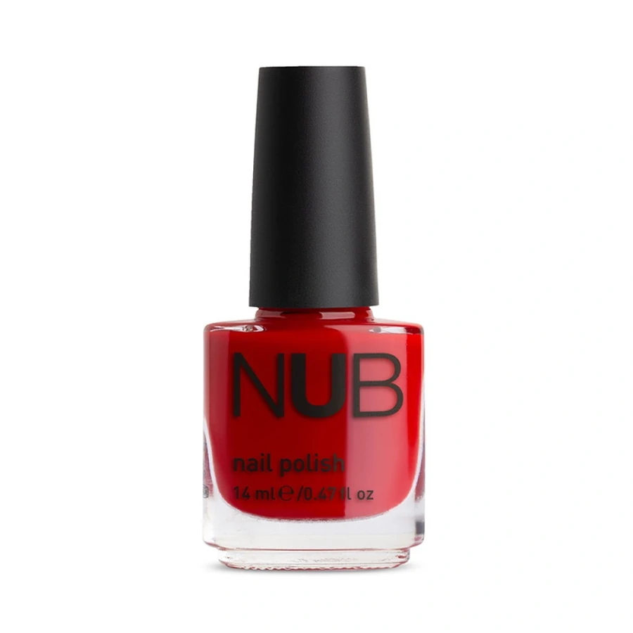 Лак для нігтів NUB Nail Polish 080 Deep And Classic класичний червоний, емаль 14 мл