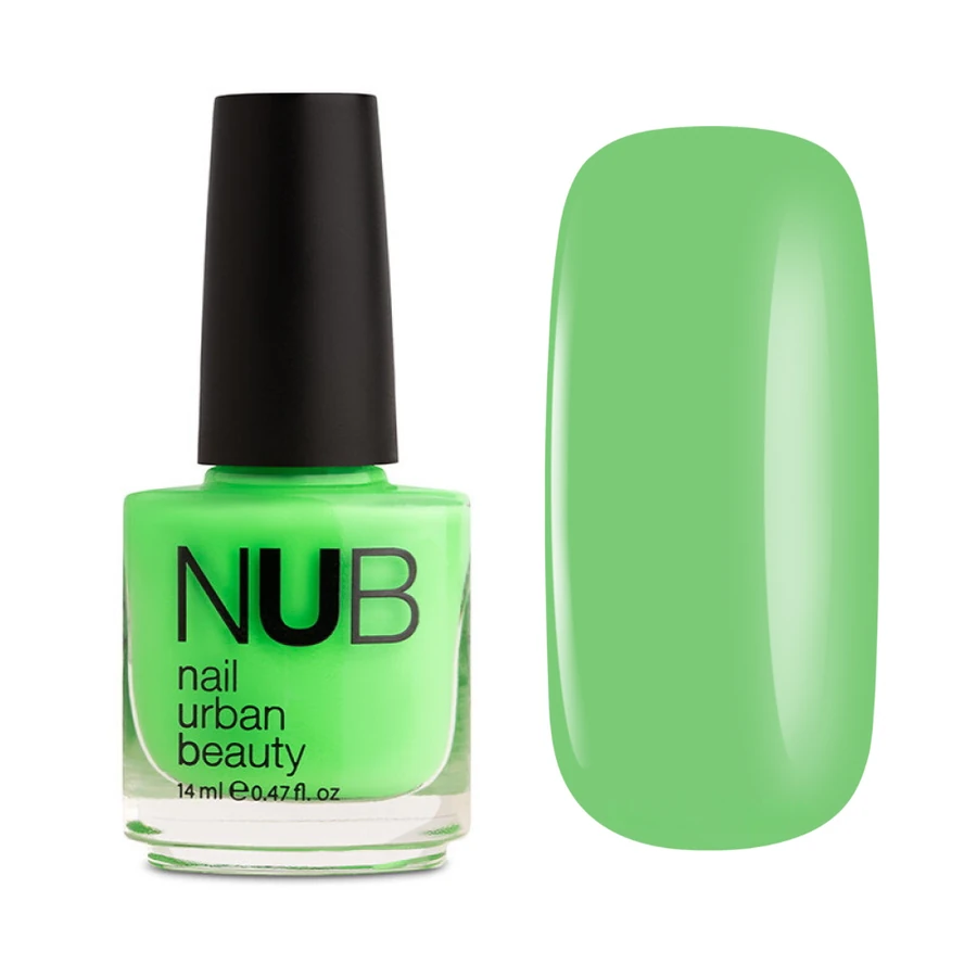 Лак для нігтів NUB Nail Polish 094 Neon Green салатовий, неоновий 14 мл