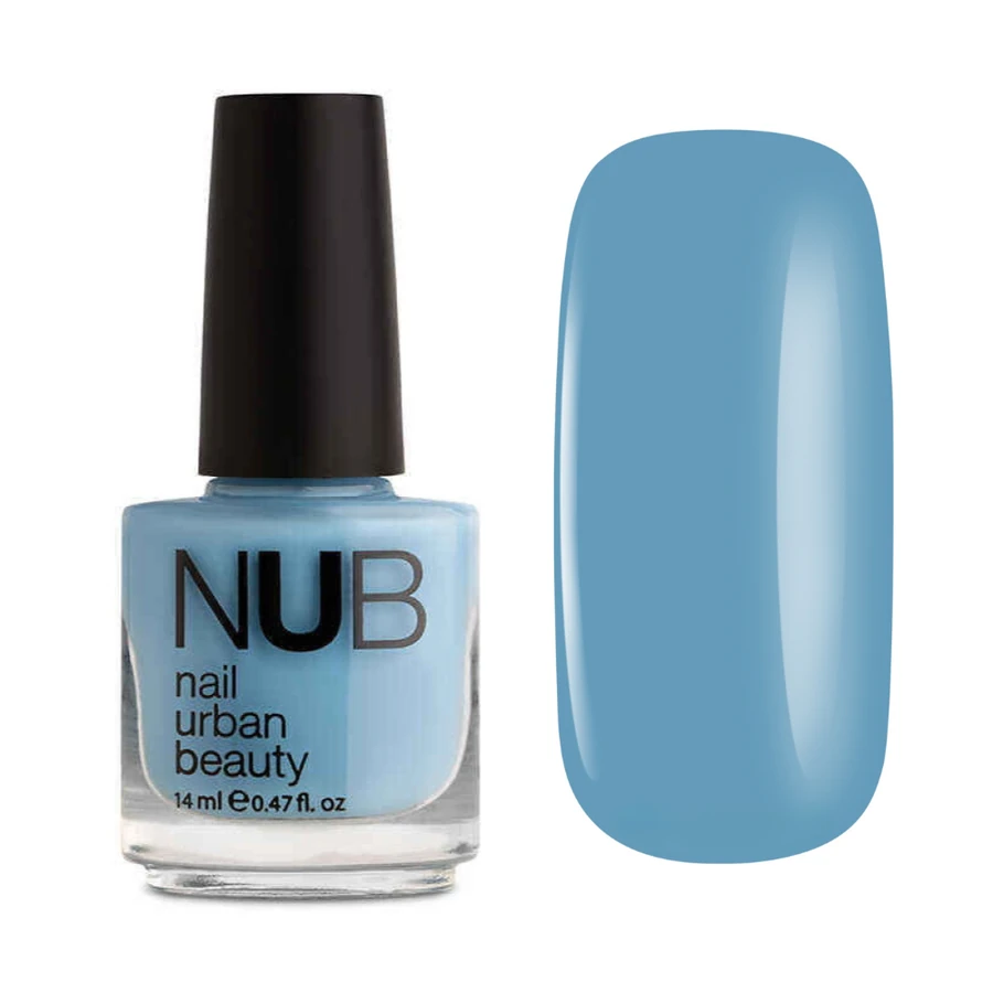 Лак для нігтів NUB Nail Polish 098 Light Blue попелясто-блакитний, емаль 14 мл