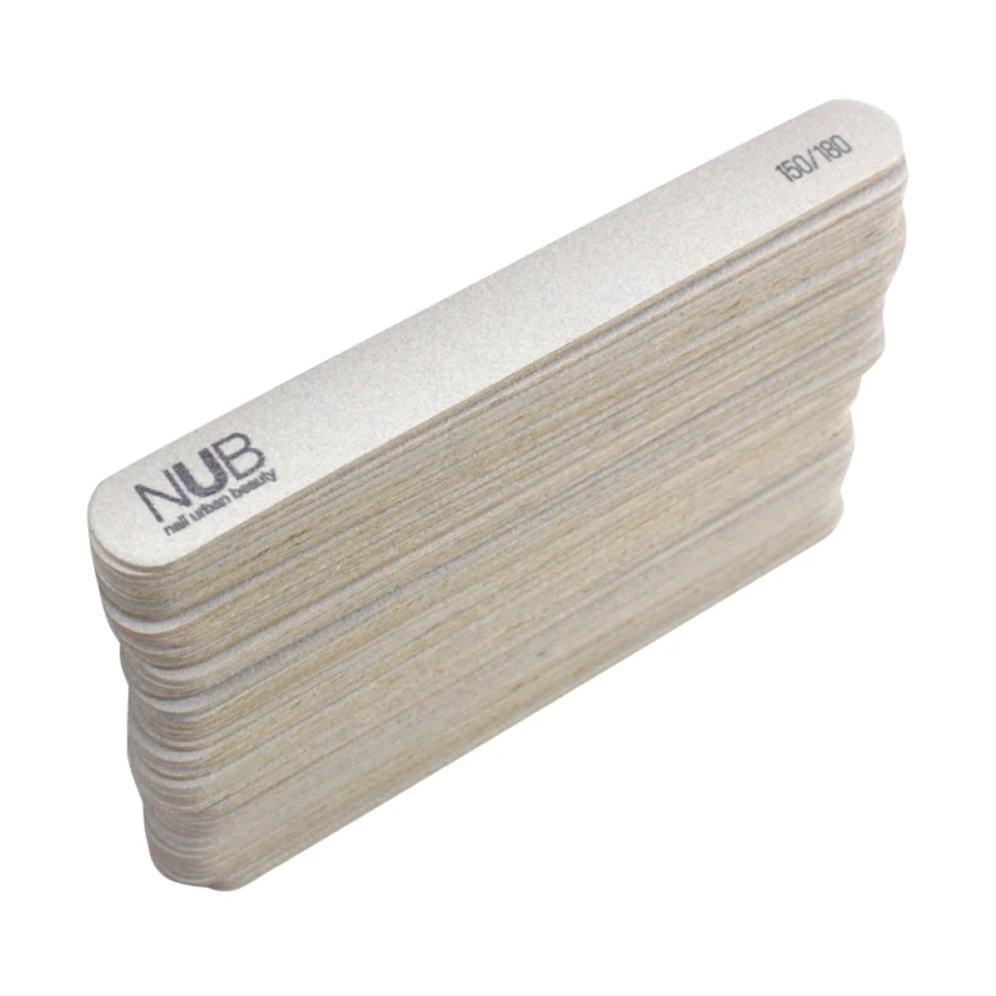Набір пилочок одноразових NUB Nail File Set 150/180 грит 50 шт